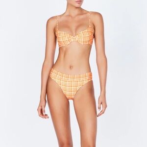 Triangl charlotte - neon check bikini set
